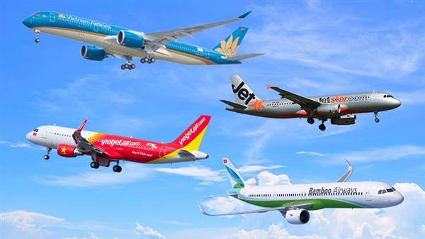 Giá vé máy bay Vietjet Air, Bamboo, Jetstar, VietnamAirlines tăng từ 19/4